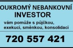 Soukromý nebankovní investor směnky, půjčky